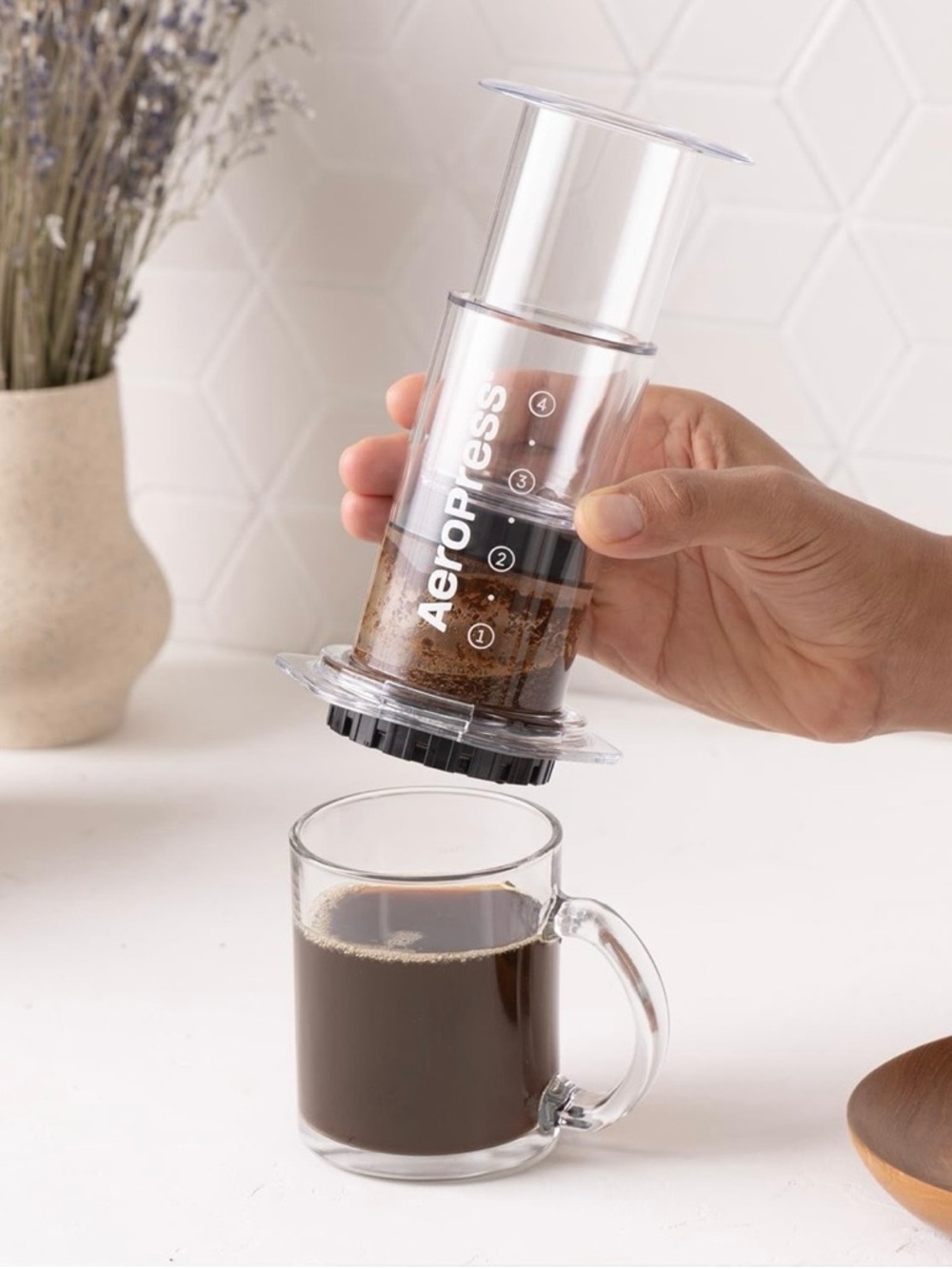 Aeropress Clear Coffee Press – 3 in 1 brew method combines French , Pourover, - Picture 11 of 12